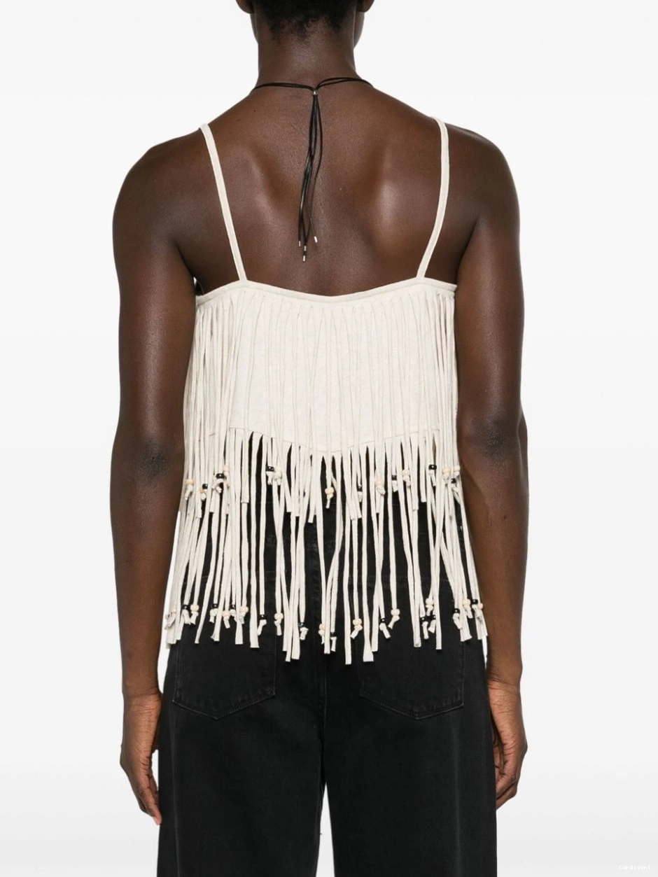 Cheap top bead-detail Women fringed Monsoon Alanui crop 0815